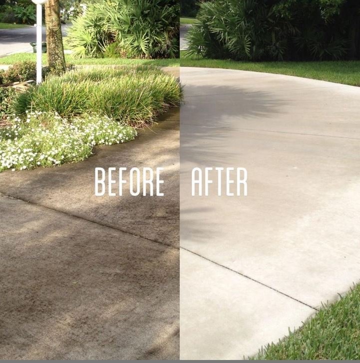 Driveway washing