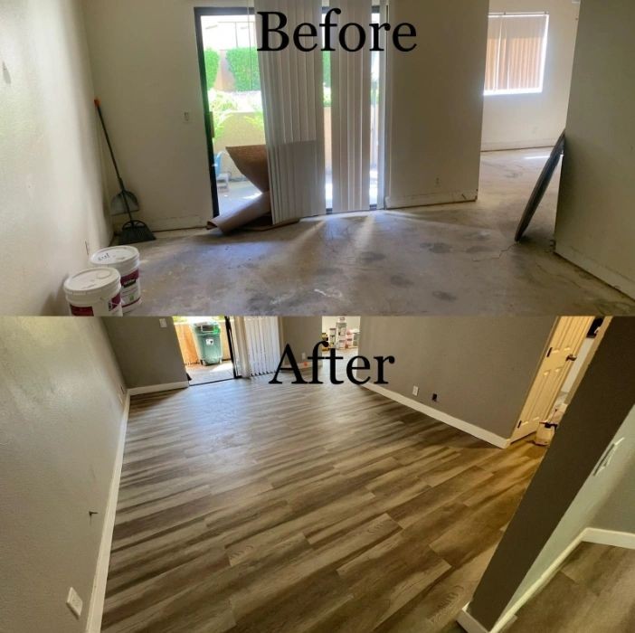 LVP flooring install